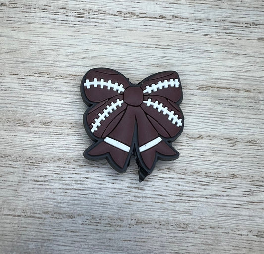 Focal Bead - Football Bow