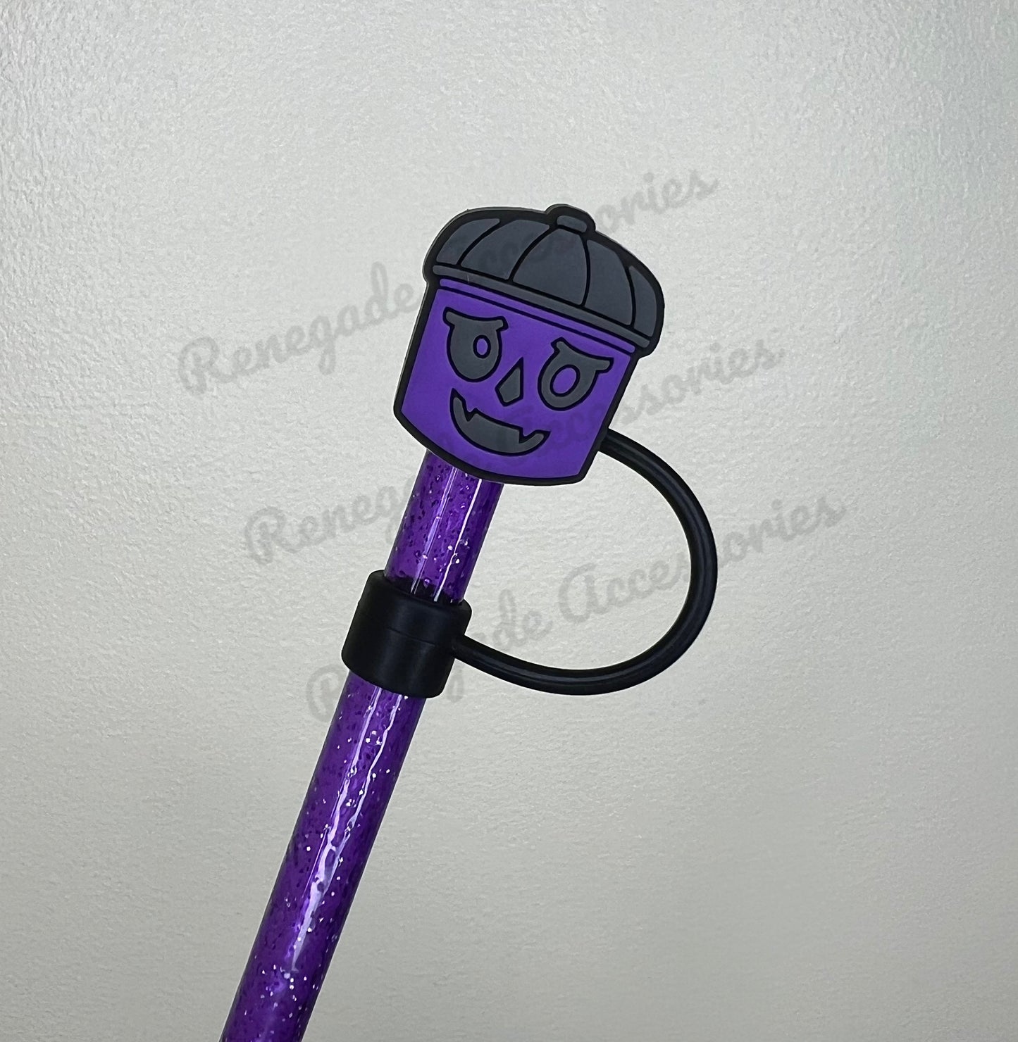 Straw Topper - Purple Boo Bucket - Renegade Exclusive