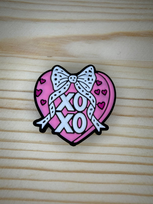 Focal Bead - Xoxo Heart Bow