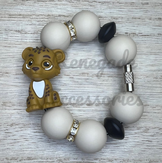 Silicone Charm - Leopard/Tiger
