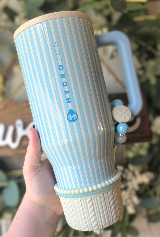 Bracelet Stack - Cream & Blue - Cape Cod - HYDROJUG