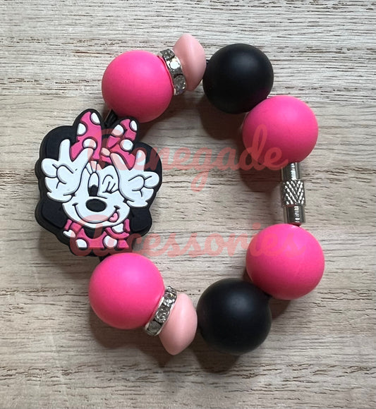 Silicone Charm - Mouse Ears Girl