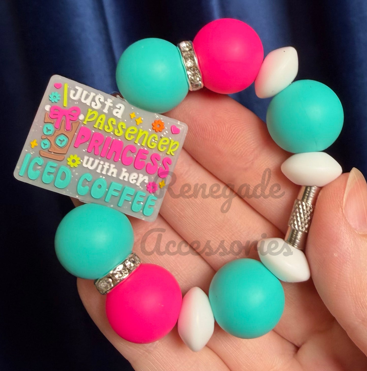 Silicone Charm - Passenger Princess With Her Iced Coffee