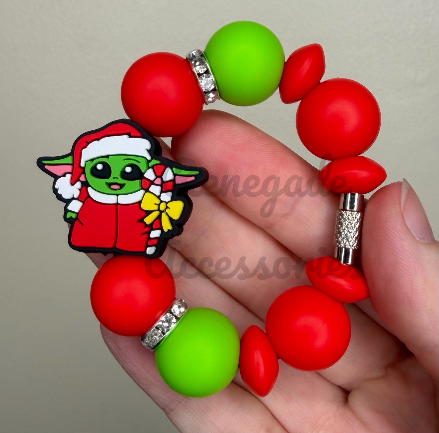 Silicone Charm - SW Baby Green Alien