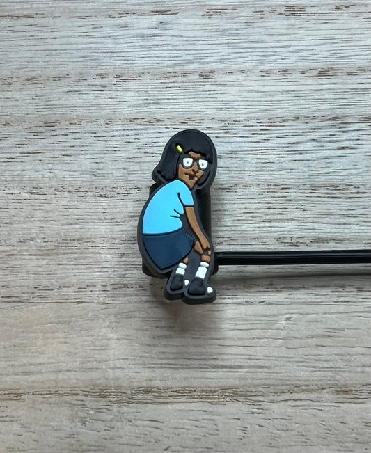 Straw Topper - Burgers Character