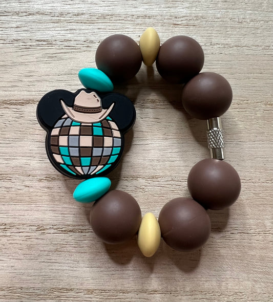 Silicone Charm - Cowboy Disco Mouse Ears