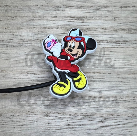 Straw Topper - Mouse Ears Girl