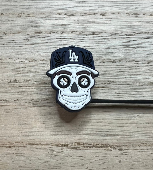 Straw Topper - LA Skull Baseball - Sports