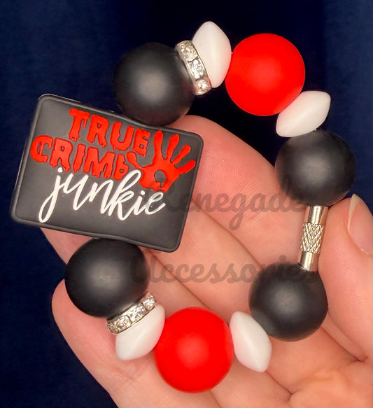Silicone Charm - True Crime Junkie