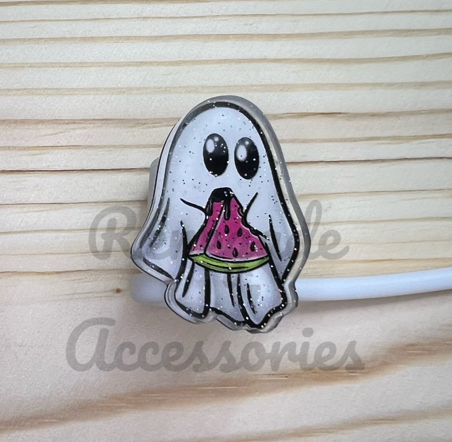 Straw Topper - Ghost Watermelon