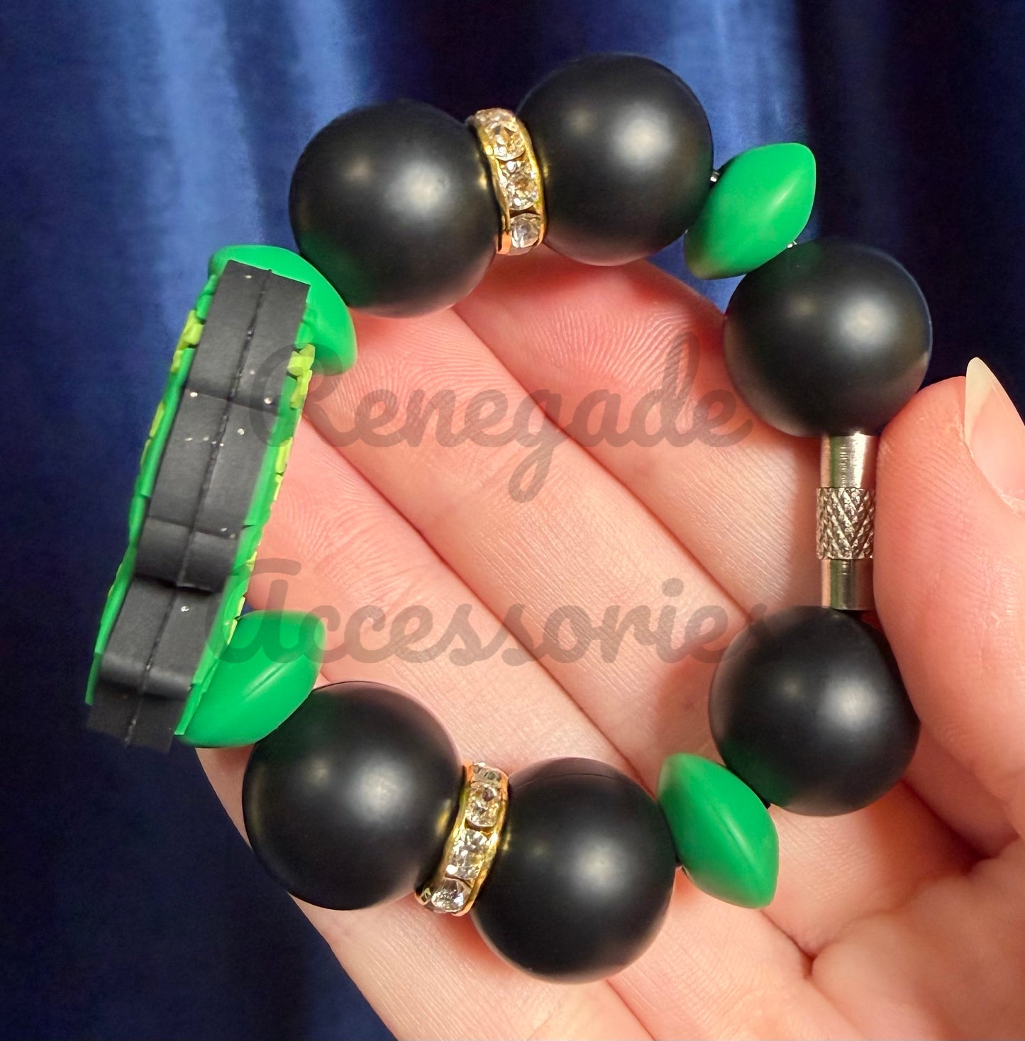 Silicone Charm - Shamrock Bow