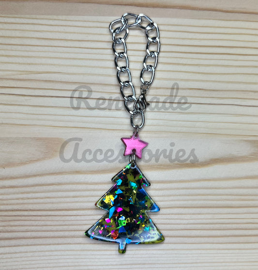Metal Charm - Glitter Christmas Tree