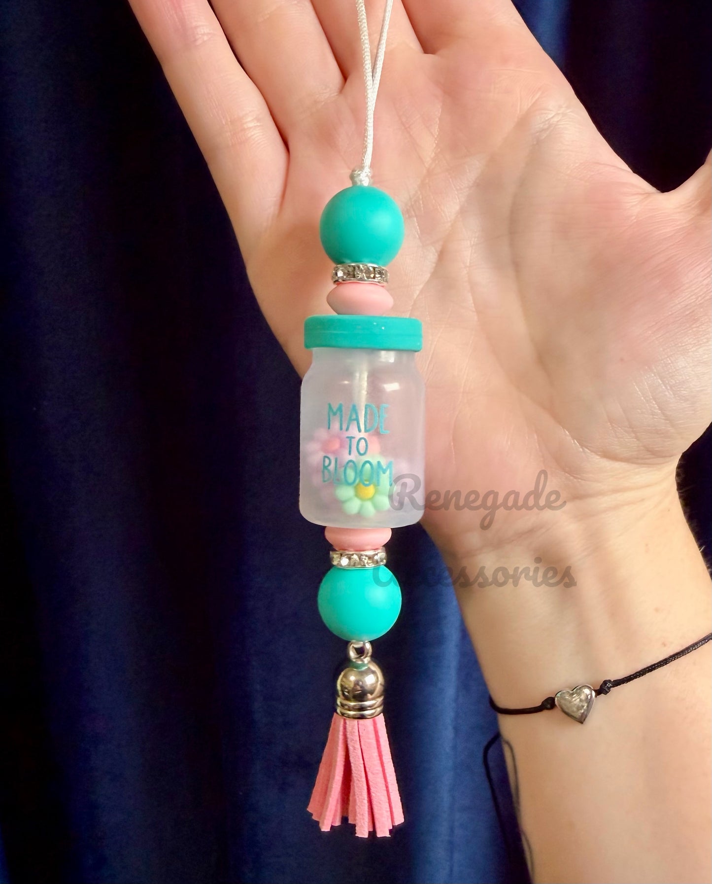 Silicone Charm - Enchanted Charms - Made To Bloom Jar Of Flowers 🖤32 Oz Sport🖤