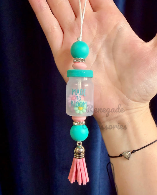 Silicone Charm - Enchanted Charms - Made To Bloom Jar Of Flowers 🖤32 Oz Sport🖤