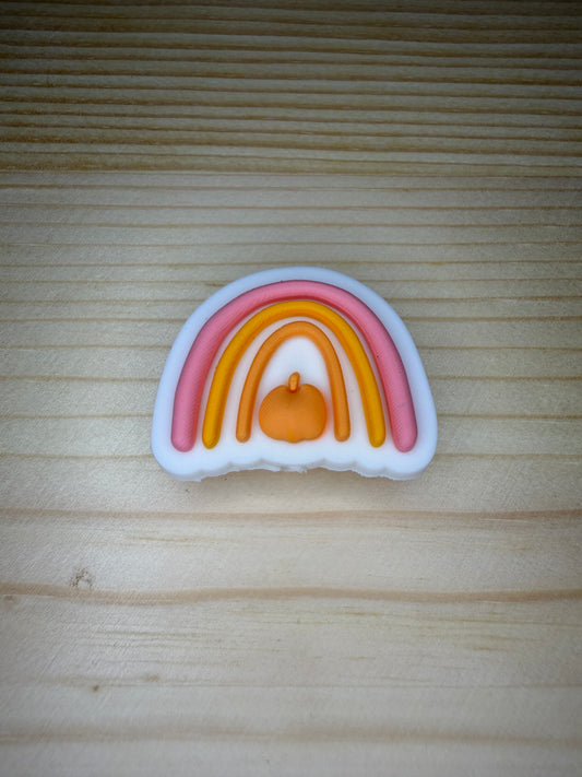 Focal Bead - Rainbow Pumpkin