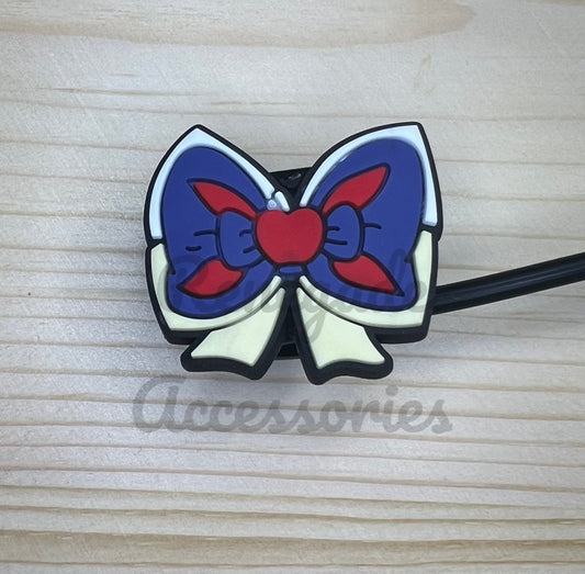 Straw Topper - Princess Bow Snow