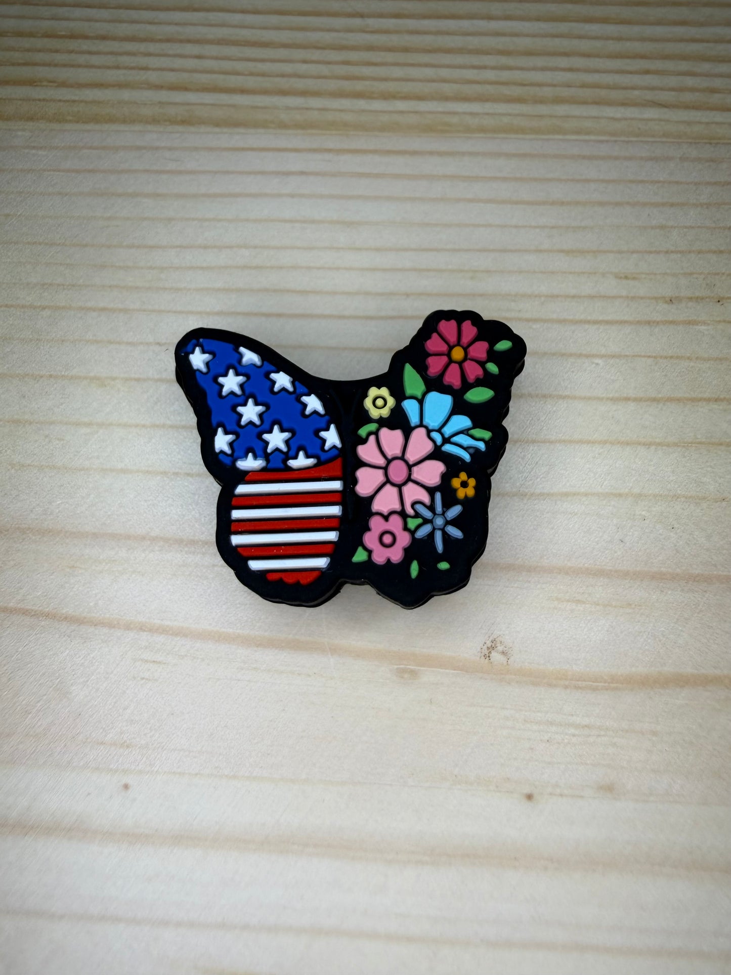 Focal Bead - Fourth Of July Butterfly