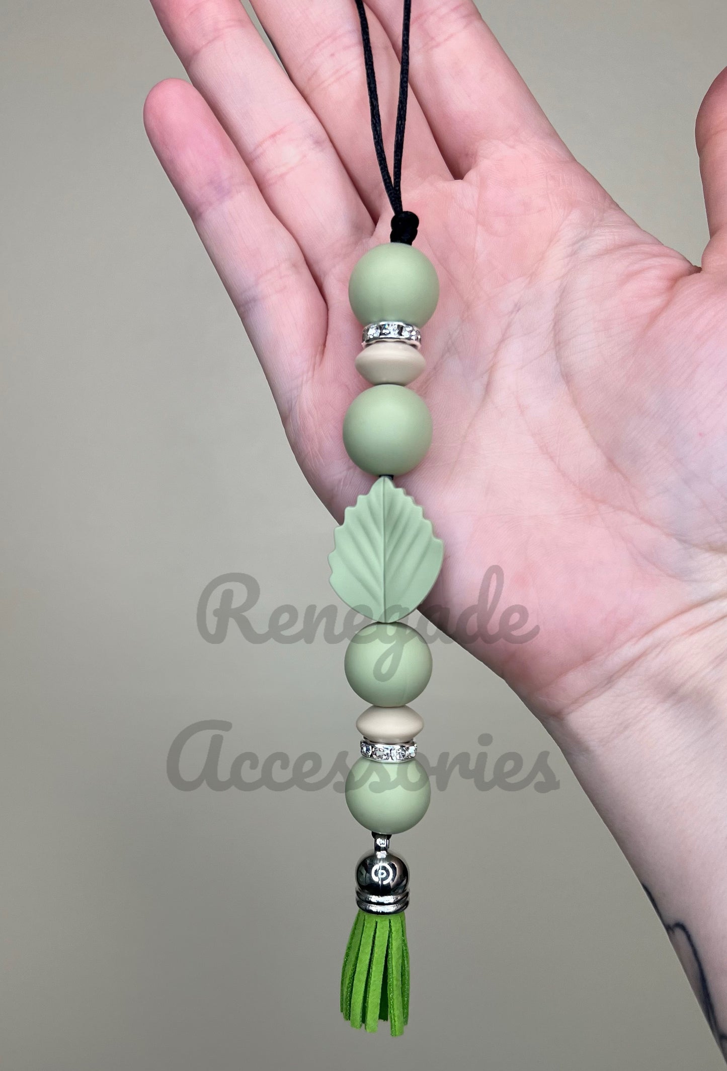 Silicone Charm - Enchanted Charms - Sage Leaf