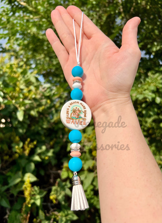 Silicone Charm - Enchanted Charms - Life’s A Beach Make Some Waves - Wave