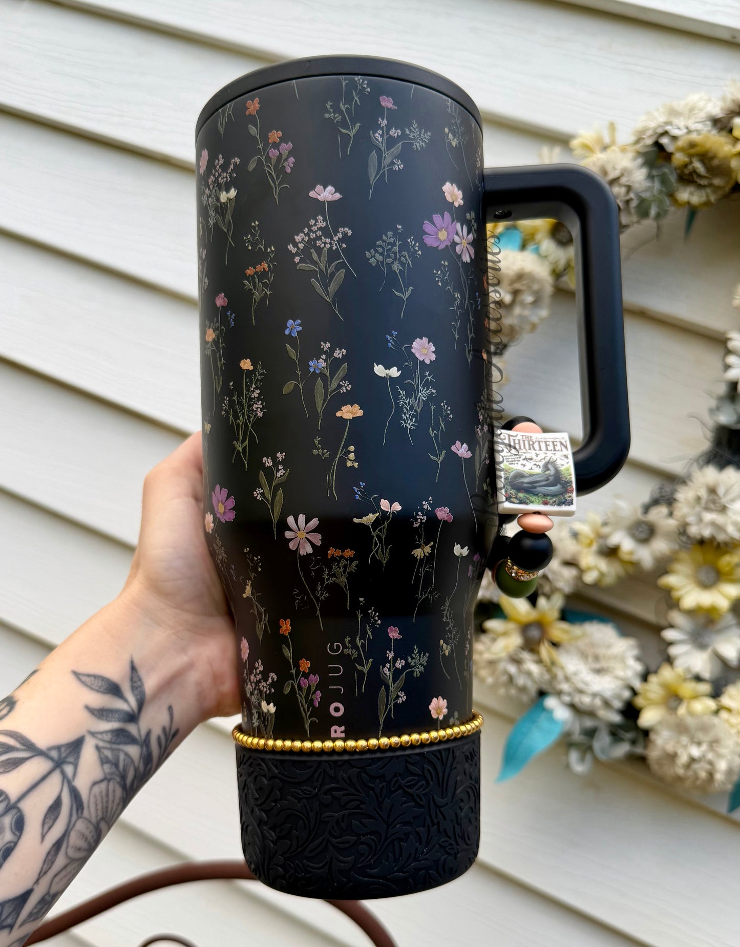 Silicone Charm - TOG The Thirteen/Midnight Floral