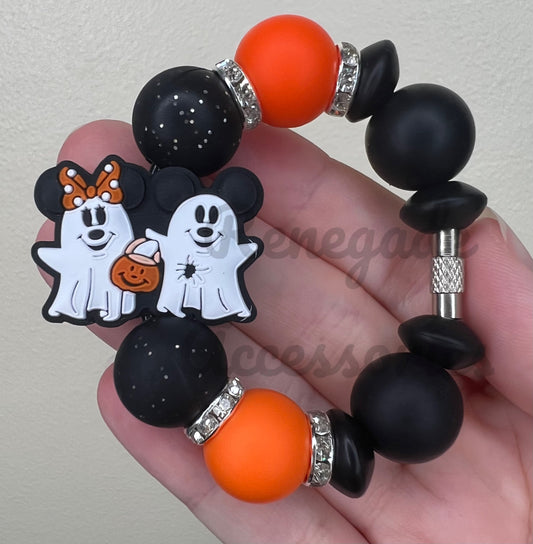 Silicone Charm - Mouse Ears Ghosts