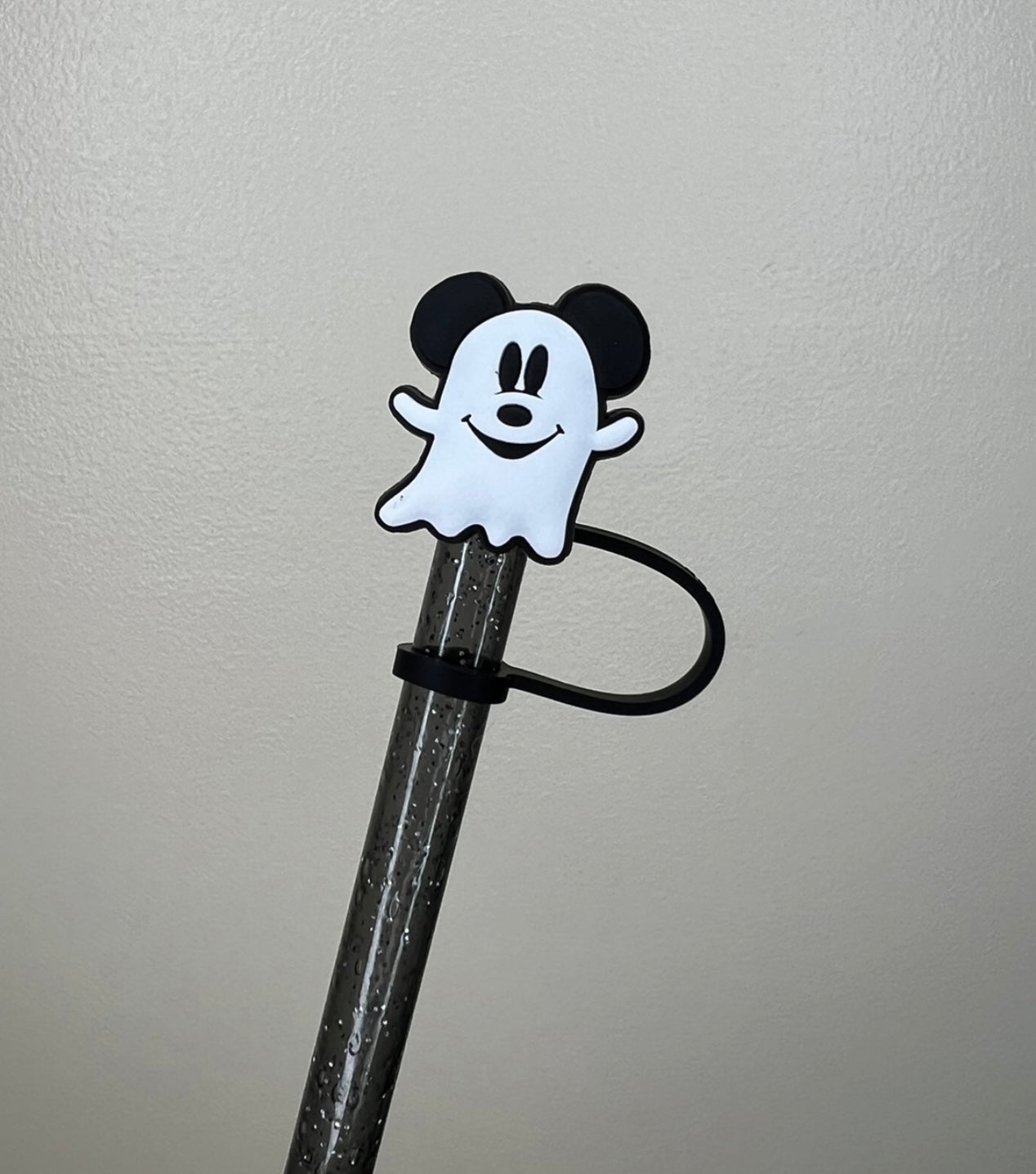 Straw Topper - Mouse Ears Ghost Boy