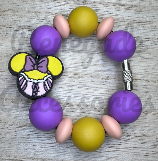 Silicone Charm - Long Hair Princess Mouse Ears