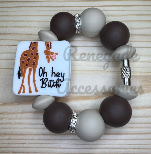 Silicone Charm - Oh Hey B***h Giraffe - Howdy