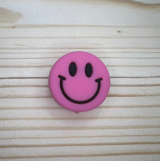 Focal Bead - Pink Smiley