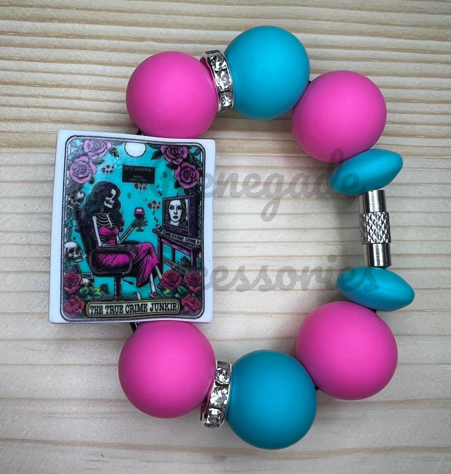 Silicone Charm - True Crime Junkie