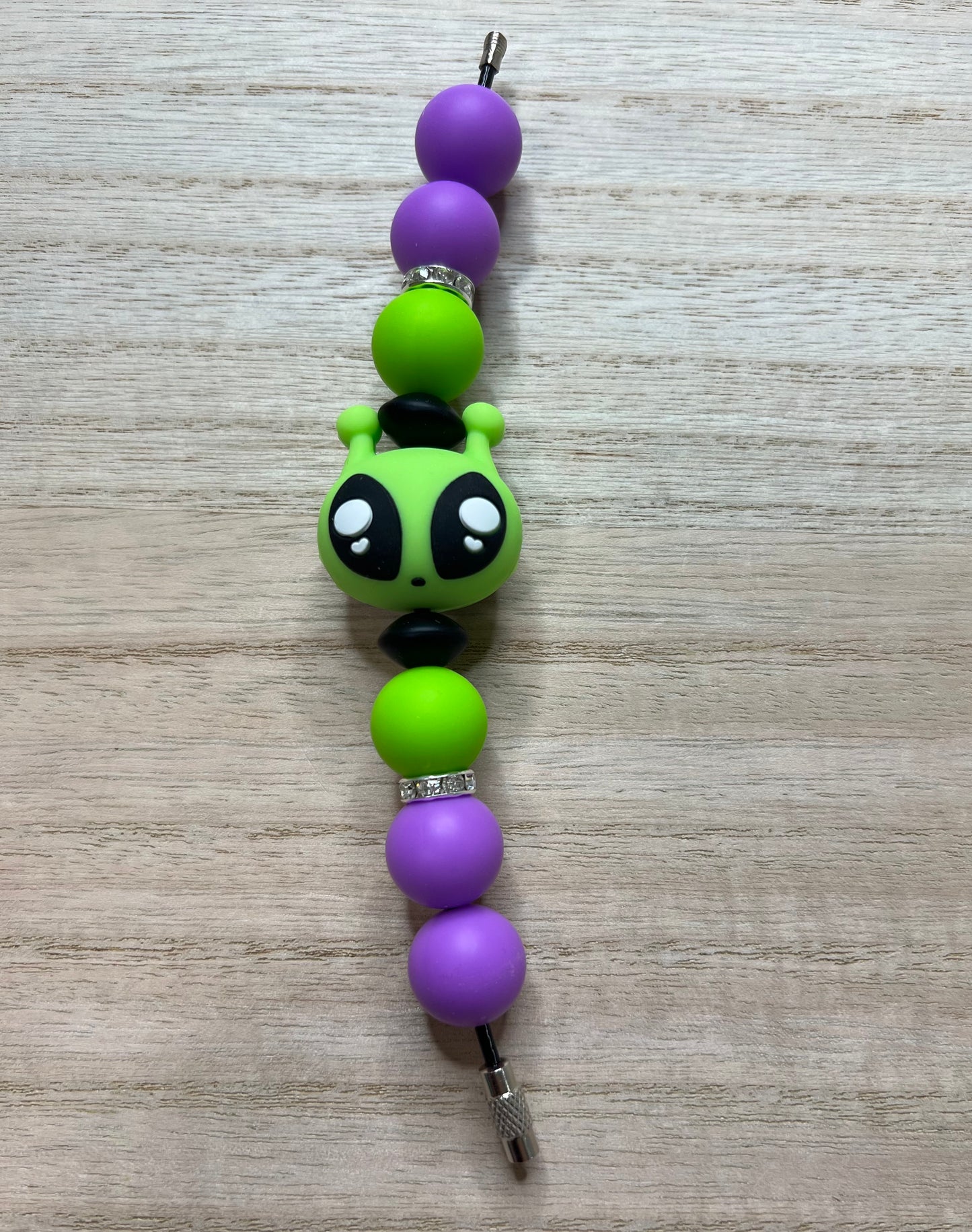 Silicone Charm - Green Alien