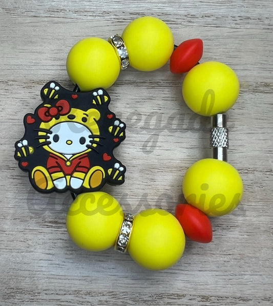 Silicone Charm - HK Bee - Yellow Bear Character