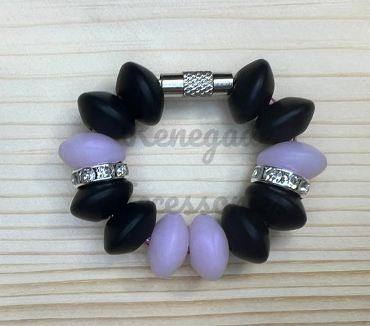 Bubu Lock - Iridescent Pink & Black