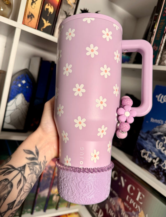 Silicone Charm - Purple Daisy - Jane