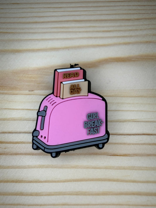 Focal Bead - Girl Breakfast - Books