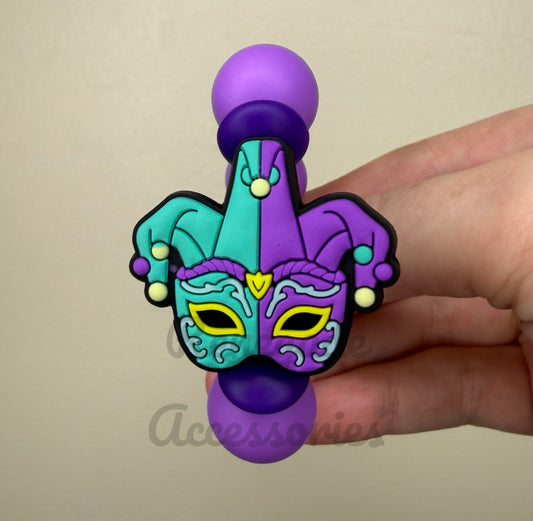 Silicone Charm - Mardi Gras Mask
