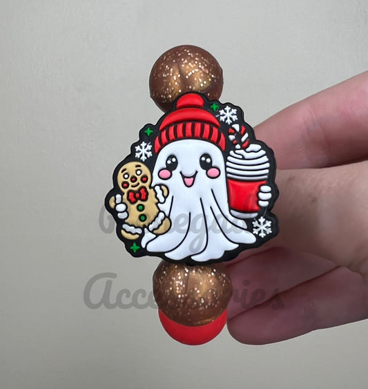 Silicone Charm - Gingerbread Ghost