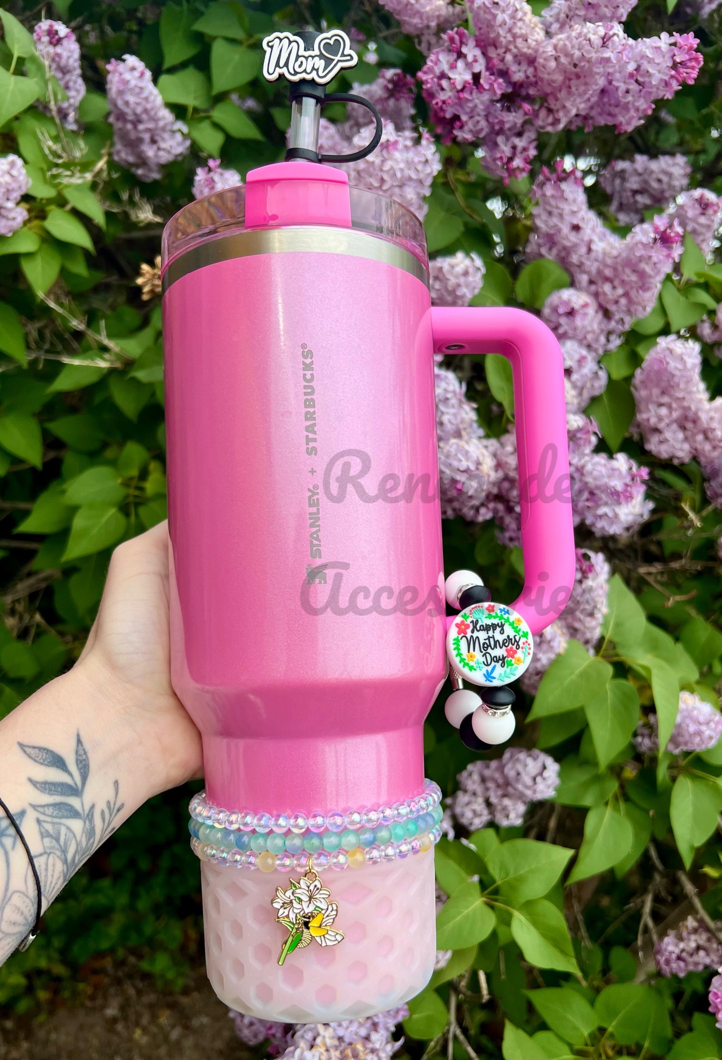 Tumbler Bracelet - Floral Bee - Stanley