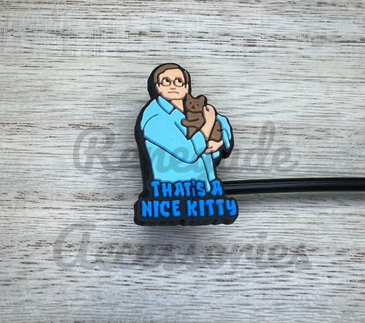 Straw Topper - That’s A Nice Kitty - Bubbles Character