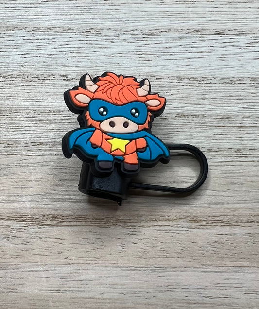 Straw Topper - Costume / Superhero Cow