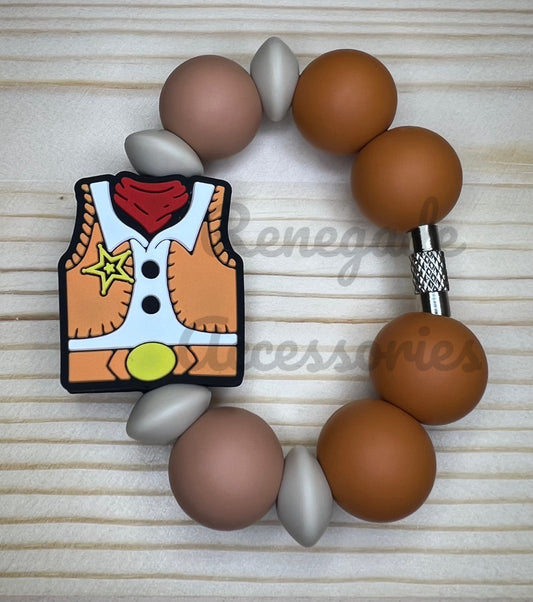 Silicone Charm - Cowboy Vest
