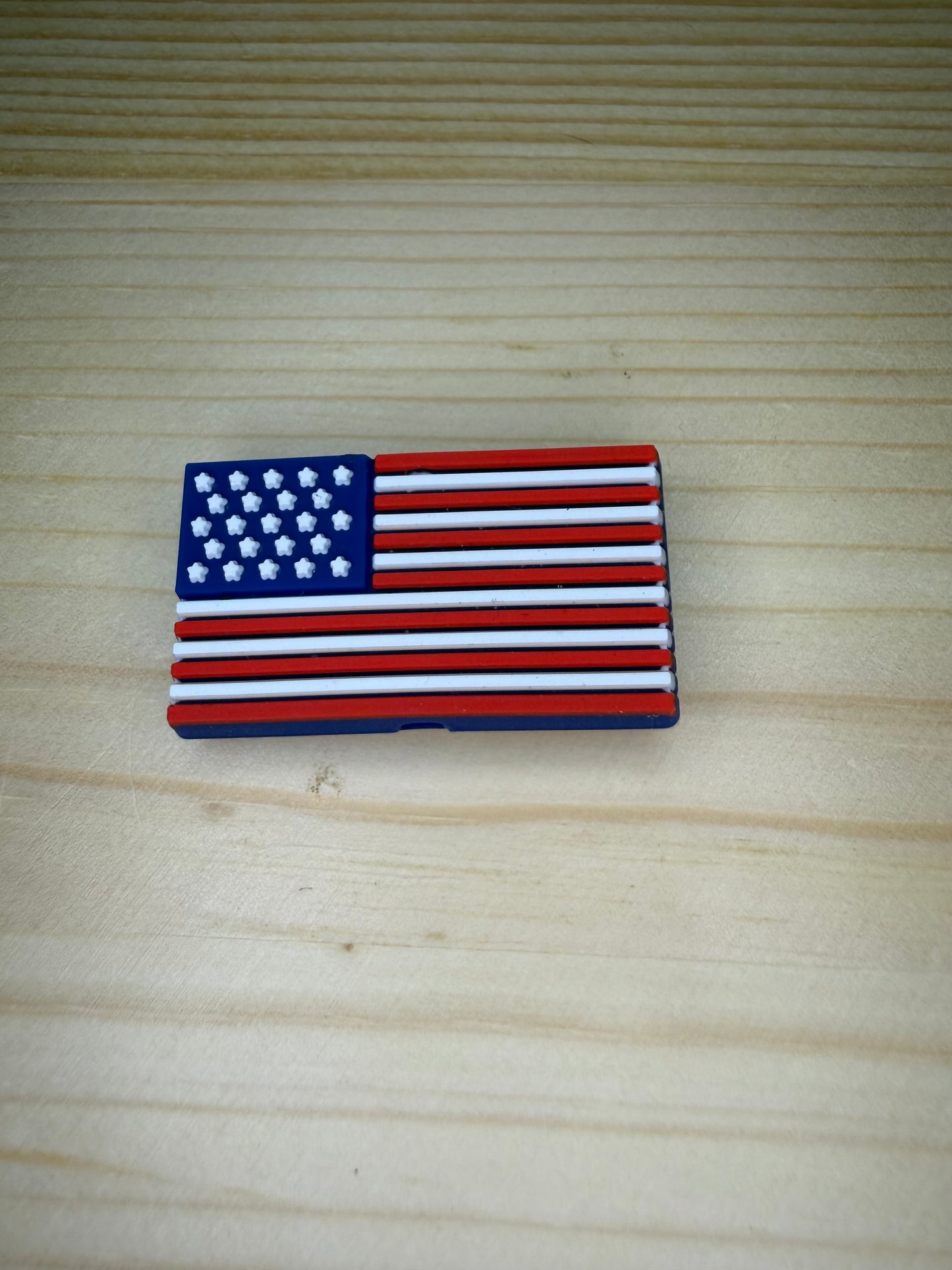 Focal Bead - Fourth Of July Flag