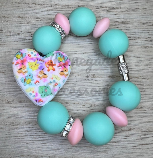 Silicone Charm - Trading Card Characters