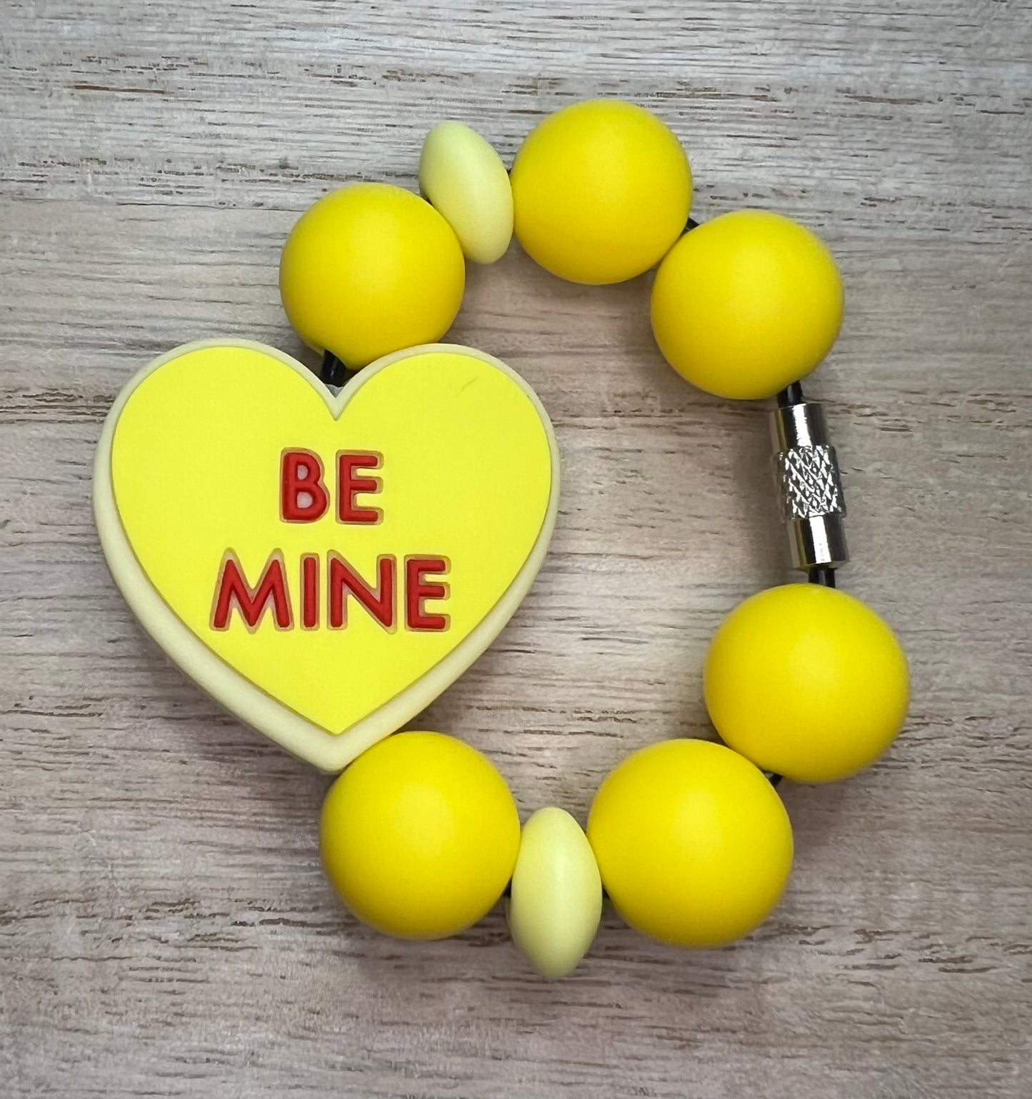 Silicone Charm - Be Mine Heart