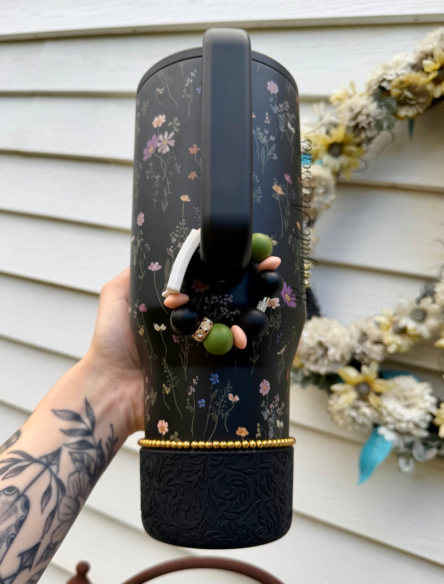 Silicone Charm - TOG The Thirteen/Midnight Floral
