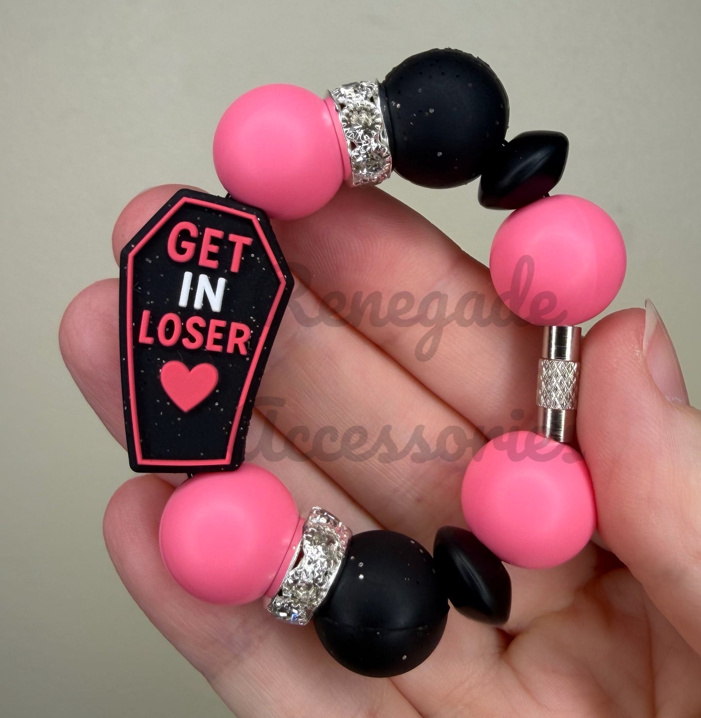 Silicone Charm - Get In Loser