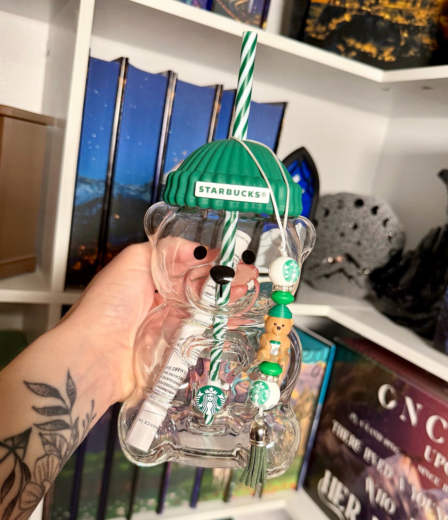 Silicone Charm - Enchanted Charms - 3D Printed Bearista Bear 🖤32 Oz Sport🖤