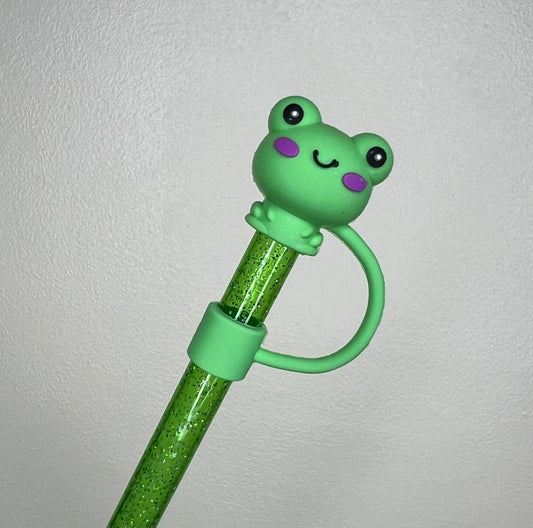 Straw Topper 3D - Frog