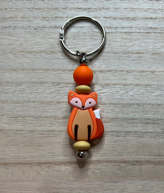 Silicone Charm / Keychain - Fox