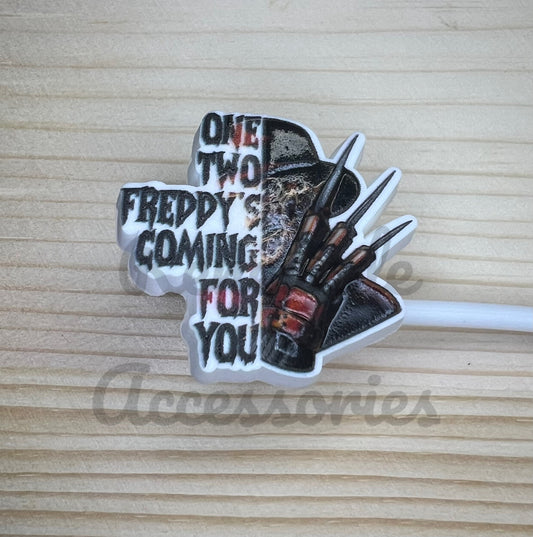 Straw Topper - Freddy’s Coming For You